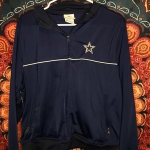 Girls L cowboys zip up sweater